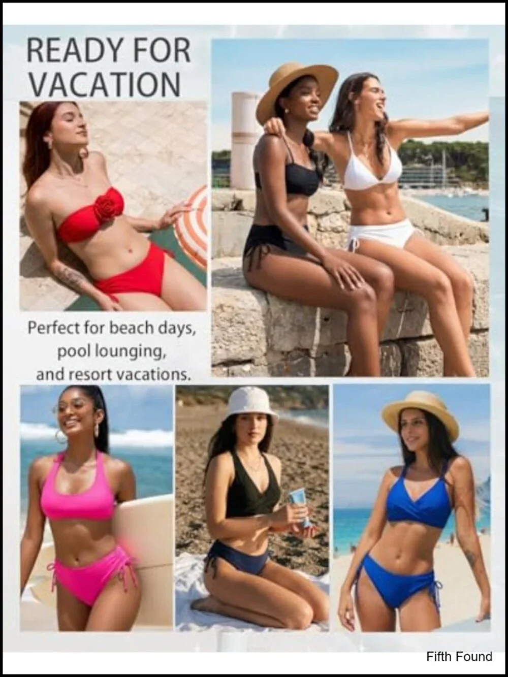Full Coverage Bikini Bottoms with Adjustable Side Ties - Nylon Blend